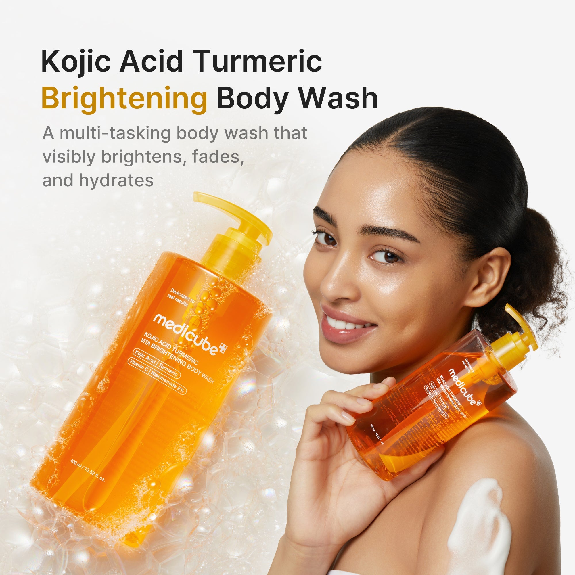 Kojic Acid Turmeric Brightening Body Wash - Modern Toner Pads