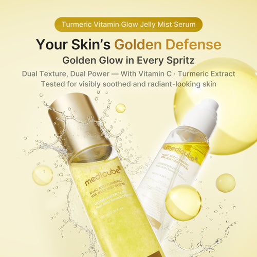 Kojic Acid Turmeric Vitamin Gold Jelly Mist Serum - Modern Skin Care Set