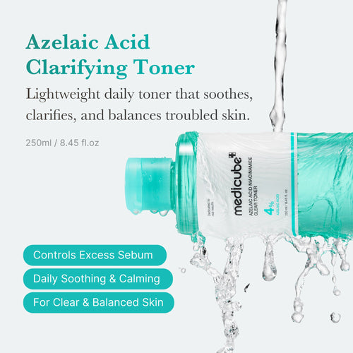 Azelaic Acid Niacinamide Clarifying Toner - Minimal Cleansing Balm