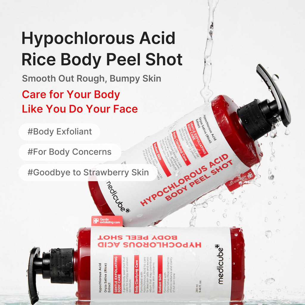 Hypochlorous Acid Rice Body Peel Shot - Dewy Beauty Tool