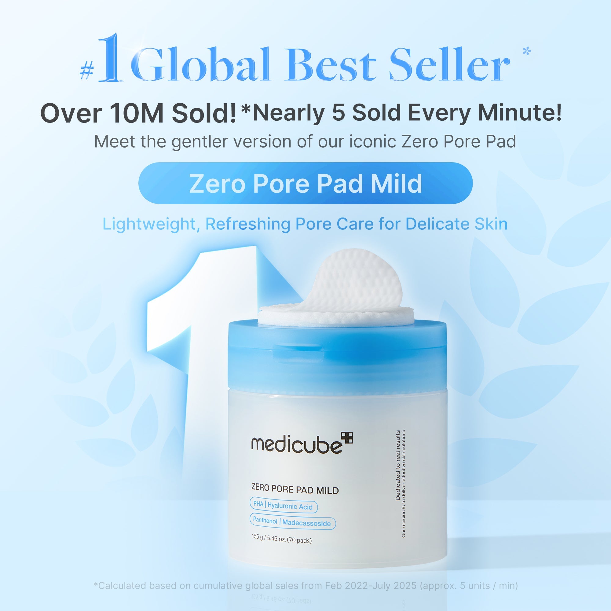 Zero Pore Madecassoside Pads (Mild) - Simple Cushion Pads