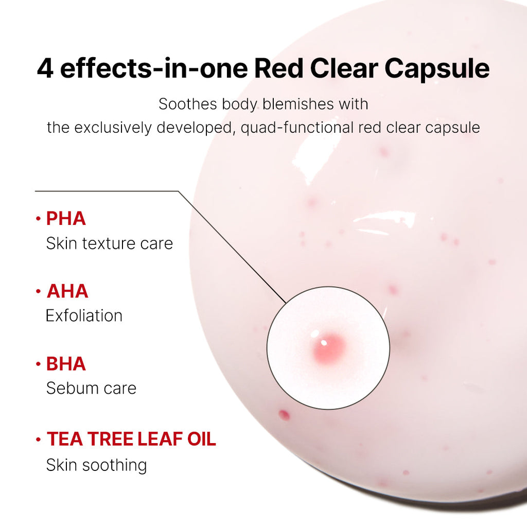 [GIFT] Red Clear Capsule Body Lotion - Lightweight Clay Mask