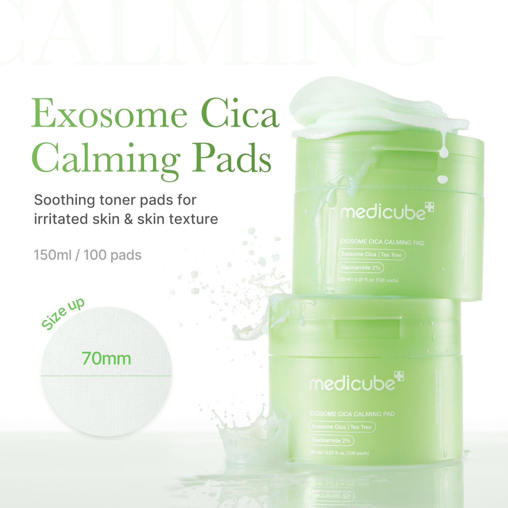 Exosome Cica Calming Toner Pads - Clean Pore Care