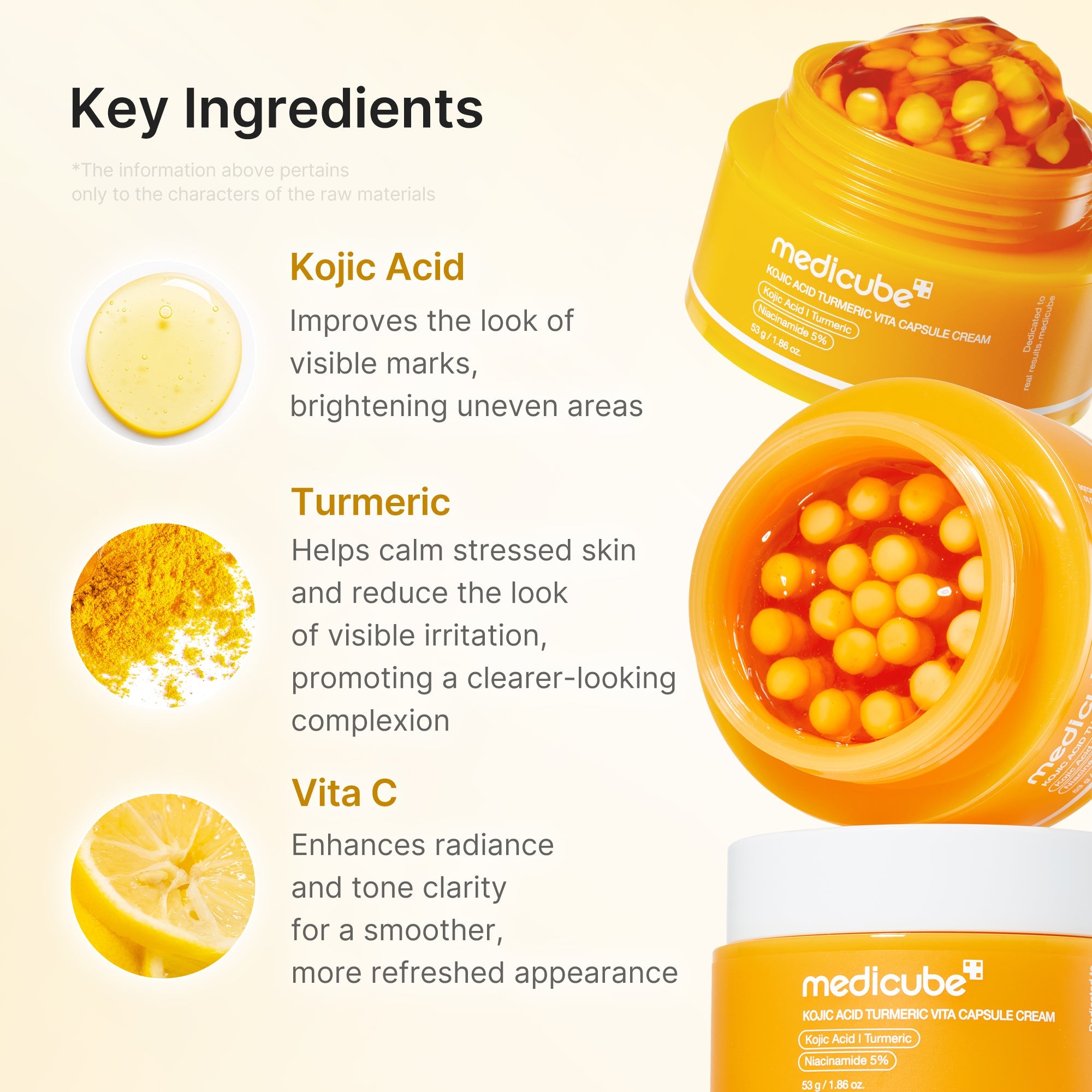 Kojic Acid Turmeric Vita Capsule Cream - Dewy Gel Cleanser
