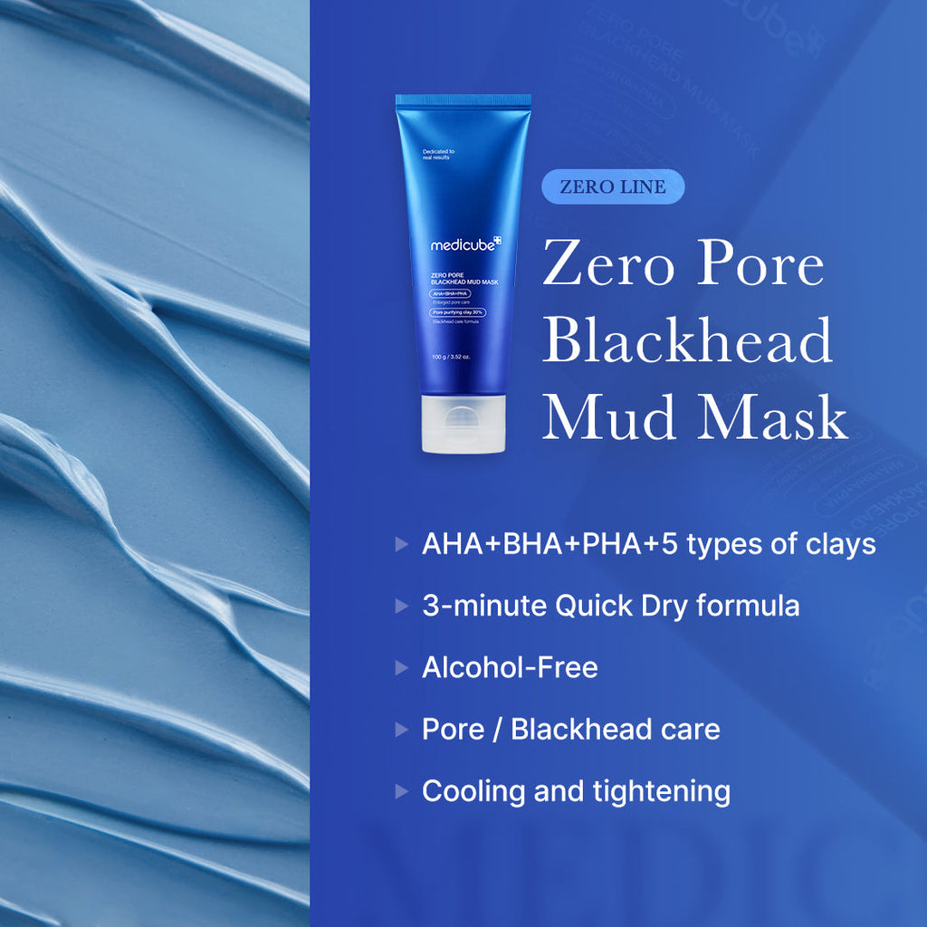 [Subscr.] Zero Pore Blackhead Mud Mask - Calm Look Gel Cleanser