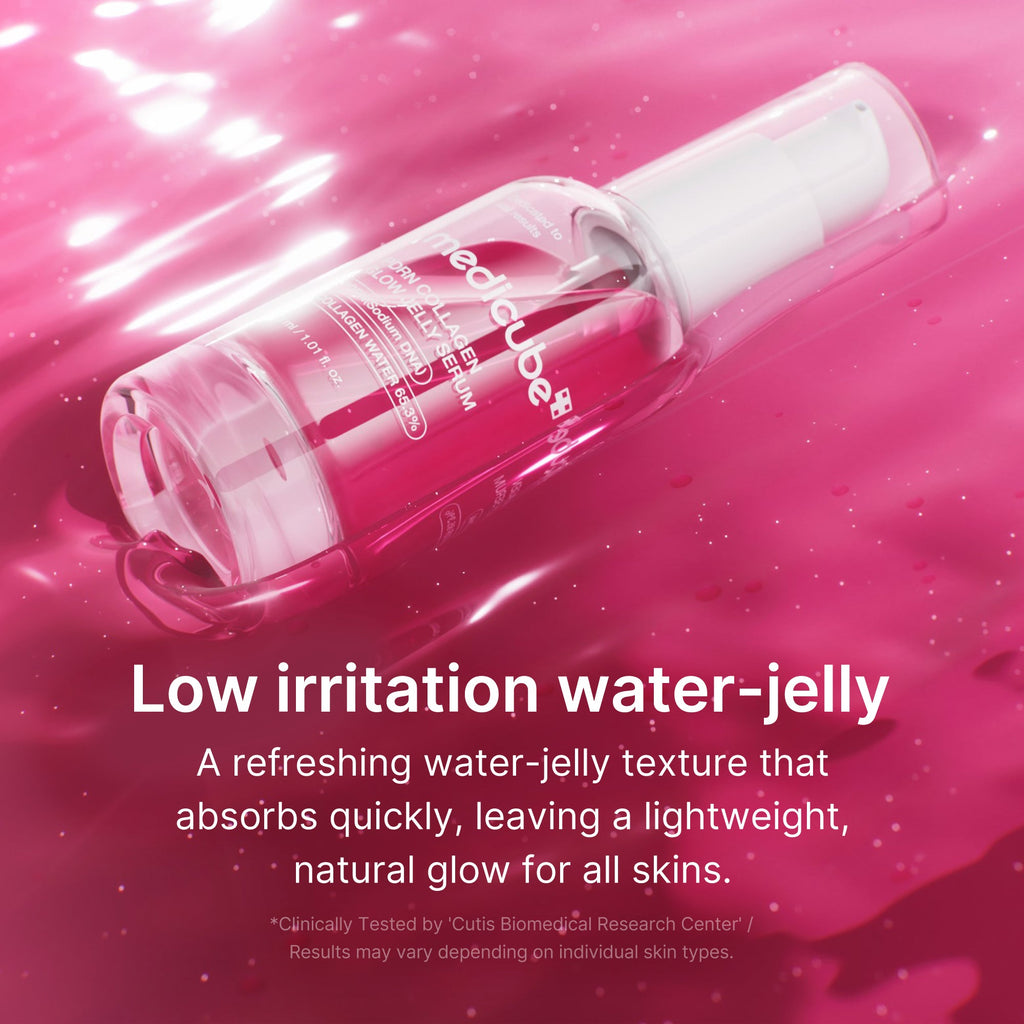 PDRN Pink Collagen Glow Jelly Serum - Calm Look Cream Cleanser