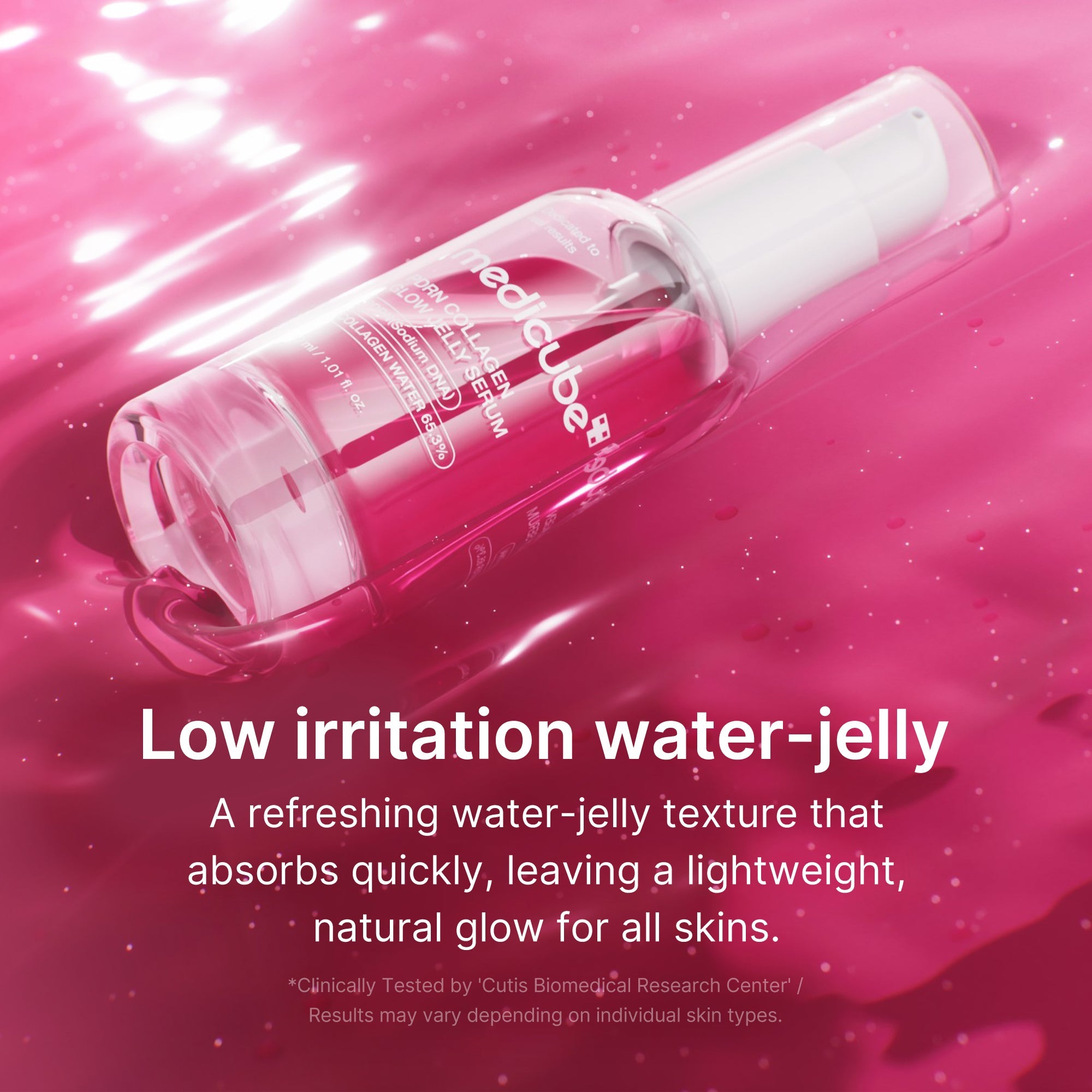 PDRN Pink Collagen Glow Jelly Serum - Calm Look Cream Cleanser