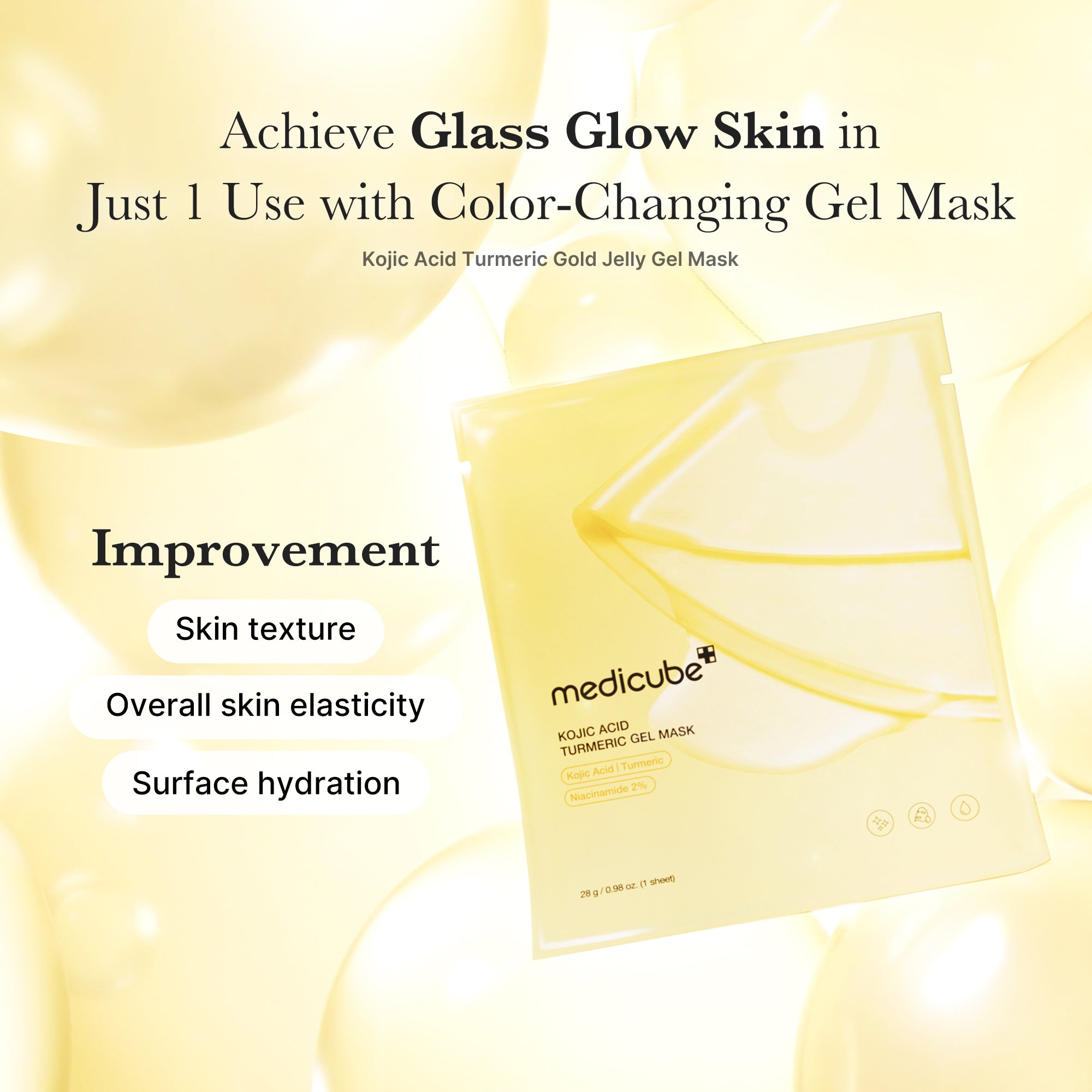 [GIFT] Kojic Acid Turmeric Gold Jelly Gel Mask 1EA - Routine Ready Gel Cleanser