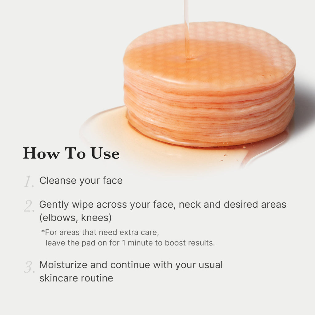 Red Succinic Acid Panthenol Pads - Travel Ready Facial Cream