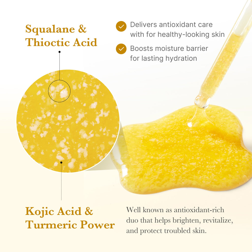 Kojic Acid Turmeric Capsule Serum - Travel Ready Travel Set