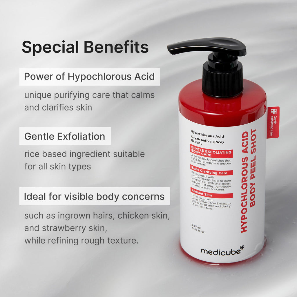 Hypochlorous Acid Rice Body Peel Shot - Dewy Beauty Tool