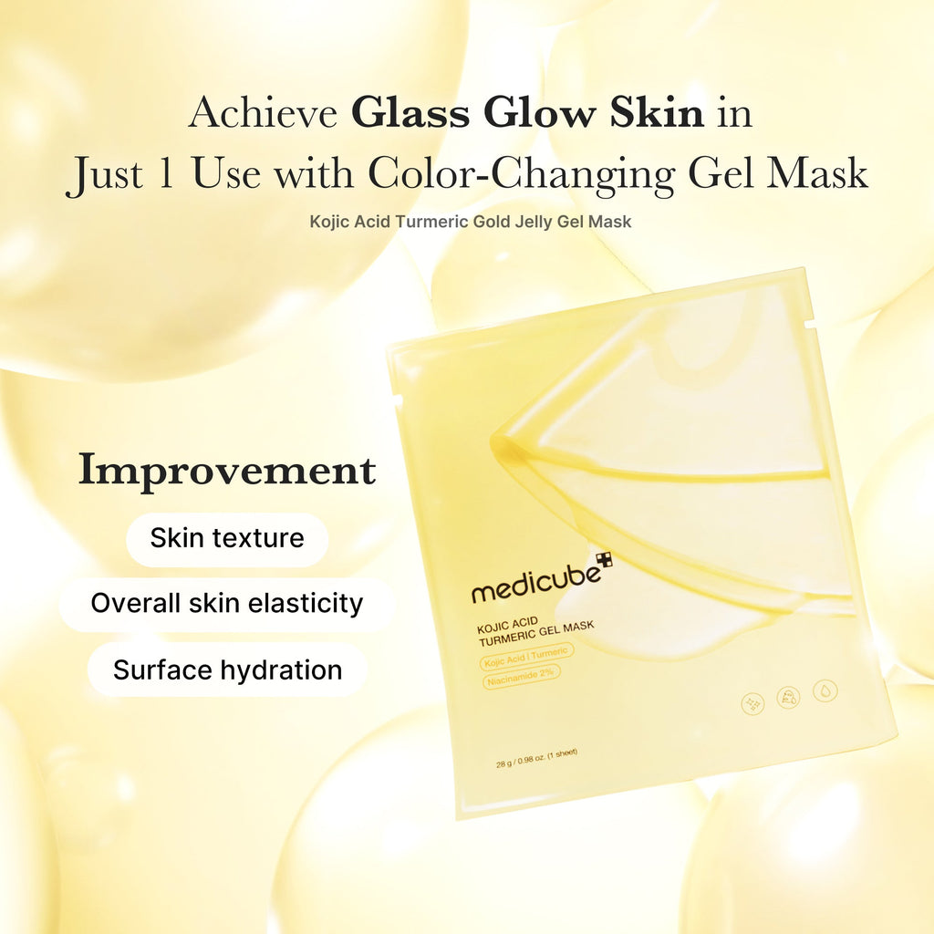 Kojic Acid Turmeric Gold Jelly Gel Mask - Clean Exfoliating Pads
