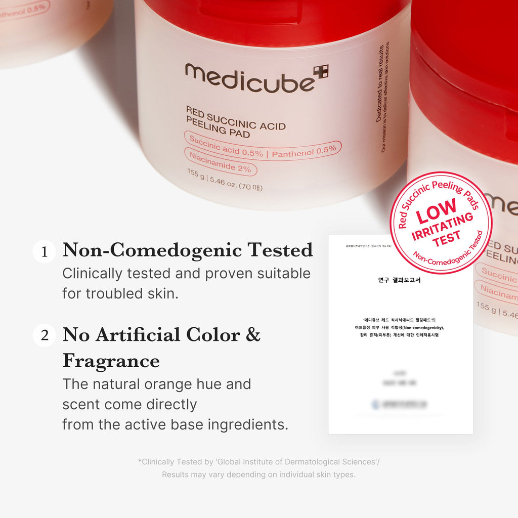 [GIFT] Red Succinic Acid Panthenol Pads - Smooth Facial Serum