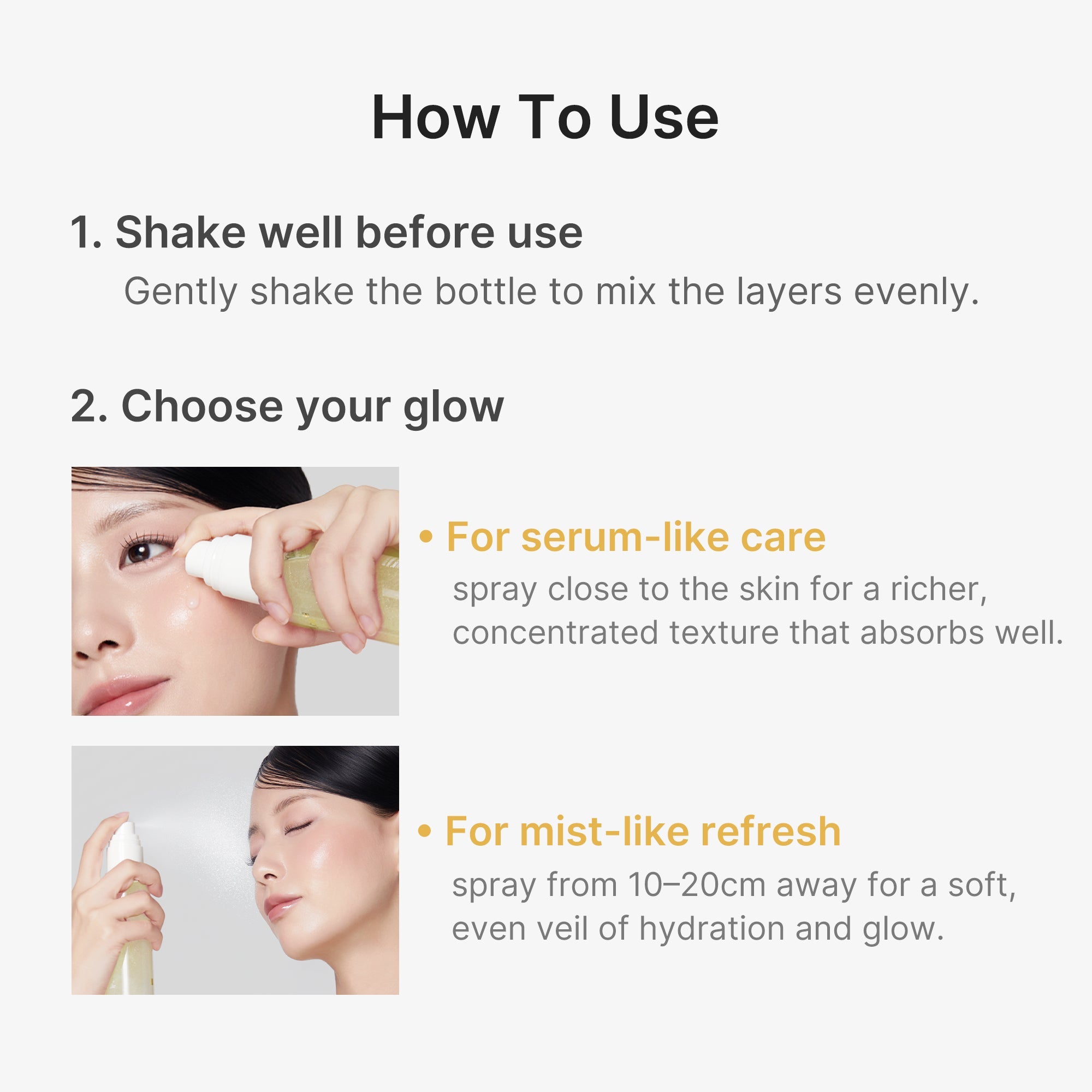 Kojic Acid Turmeric Vitamin Gold Jelly Mist Serum - Modern Skin Care Set