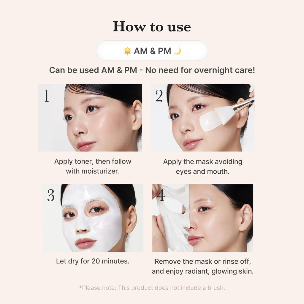 Collagen Milky Glow Daytime Wrapping Mask - Radiant Exfoliating Pads