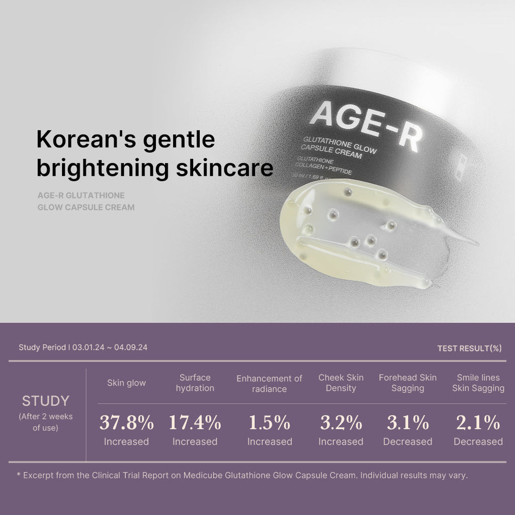AGE-R Glutathione Glow Capsule Cream - Soft Touch Facial Cream