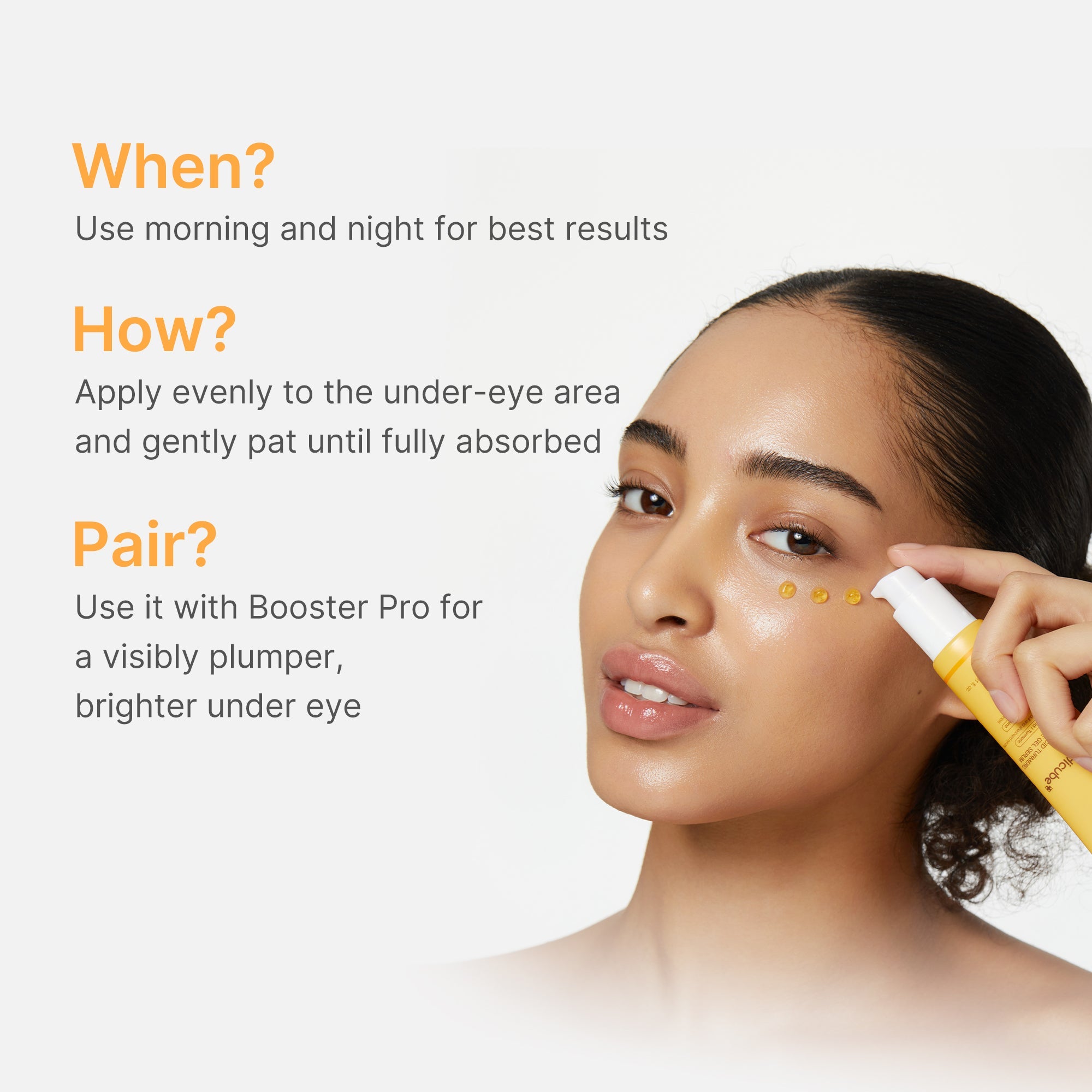 Kojic Acid Tumeric Eye Gel Serum - Lightweight Moisture Cream