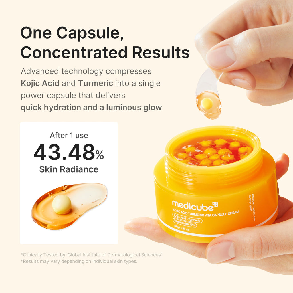 Kojic Acid Turmeric Vita Capsule Cream - Dewy Gel Cleanser