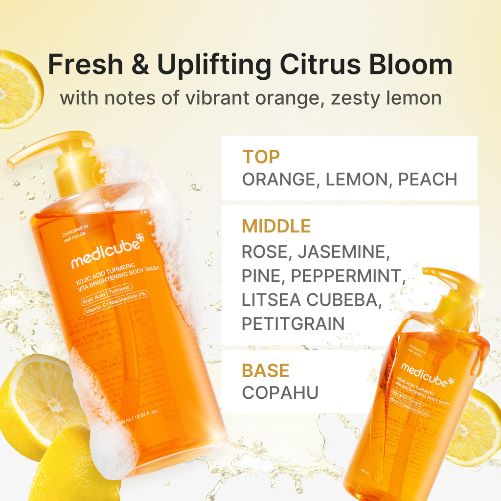 Kojic Acid Turmeric Brightening Body Wash - Modern Toner Pads