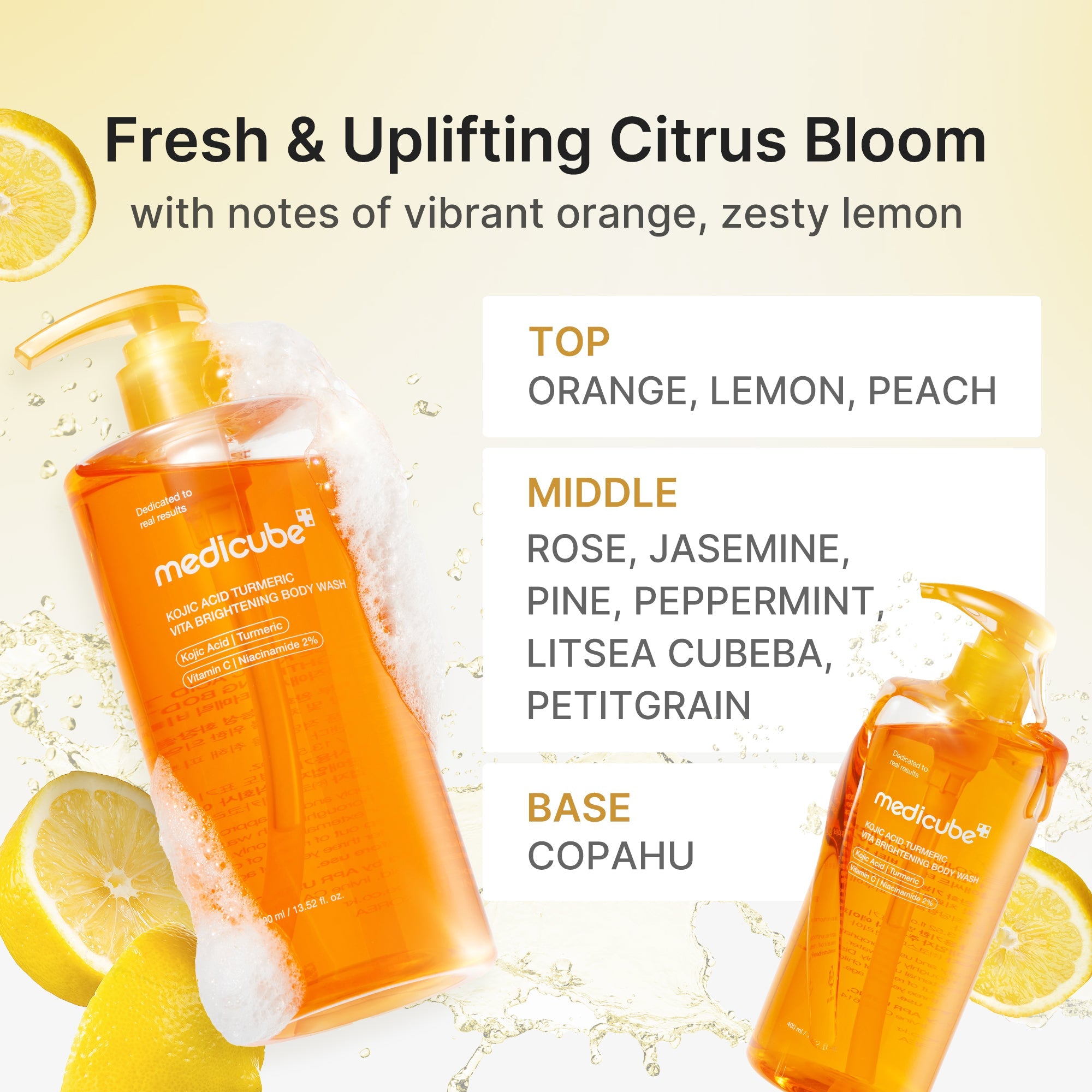 Kojic Acid Turmeric Brightening Body Wash - Modern Toner Pads