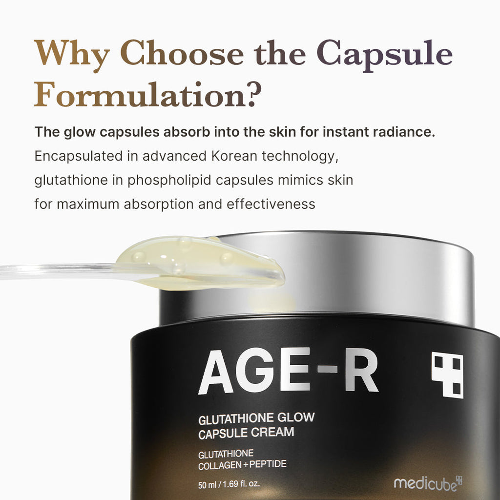 AGE-R Glutathione Glow Capsule Cream - Soft Touch Facial Cream