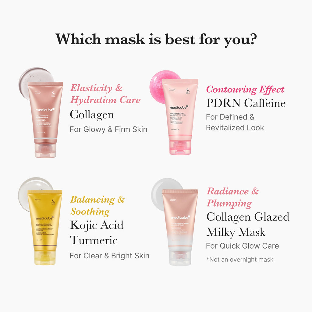 Collagen Milky Glow Daytime Wrapping Mask - Radiant Exfoliating Pads