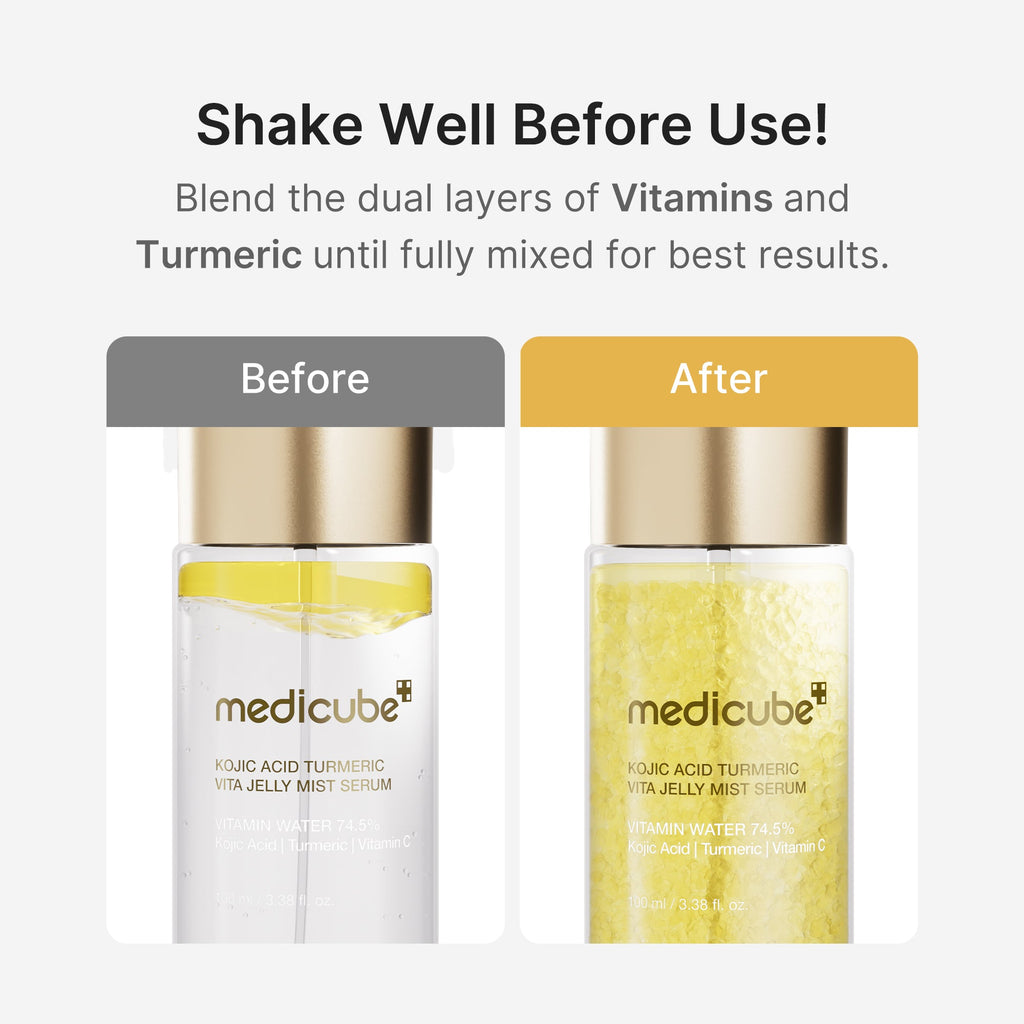 Kojic Acid Turmeric Vitamin Gold Jelly Mist Serum - Modern Skin Care Set