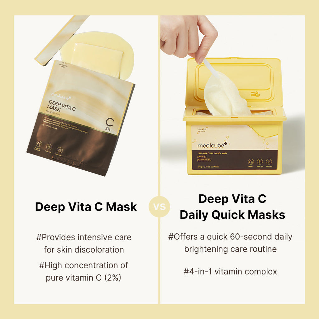 Deep Vita C Daily Quick Masks - Gentle Ampoule Serum