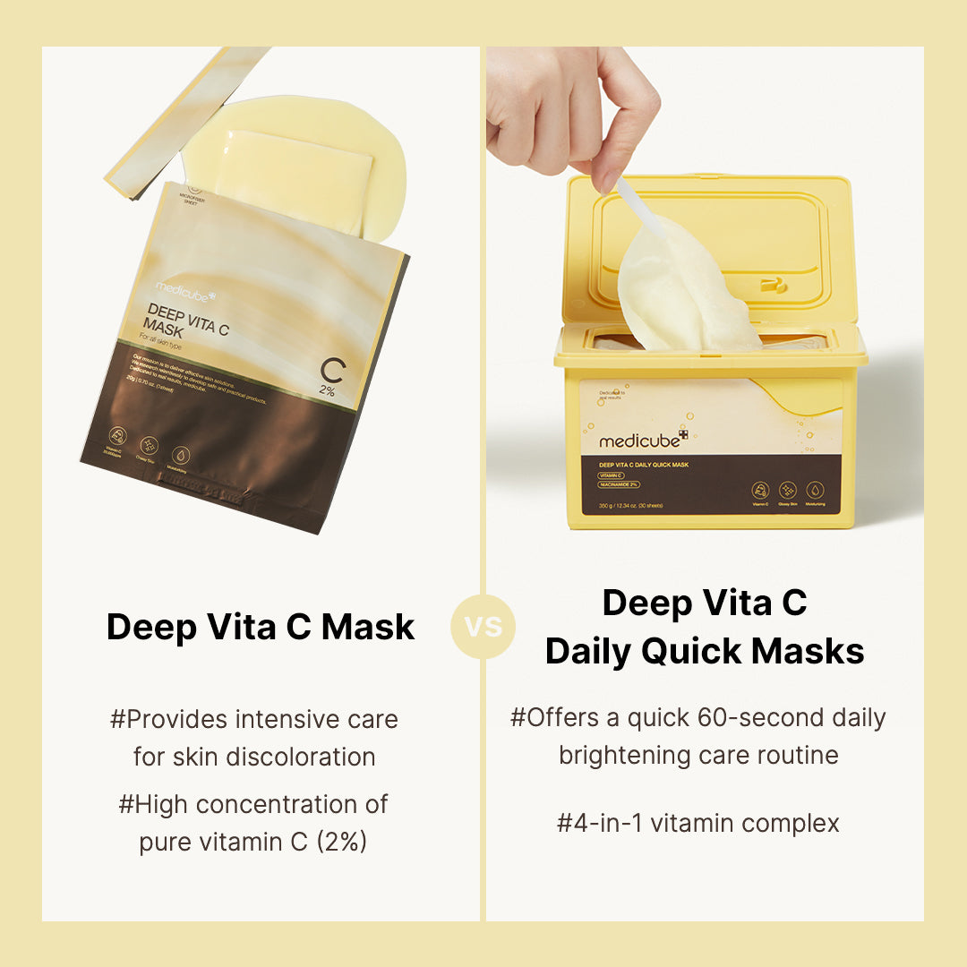 [Subscr.] Deep Vita C Daily Quick Masks - Fresh Face Travel Set