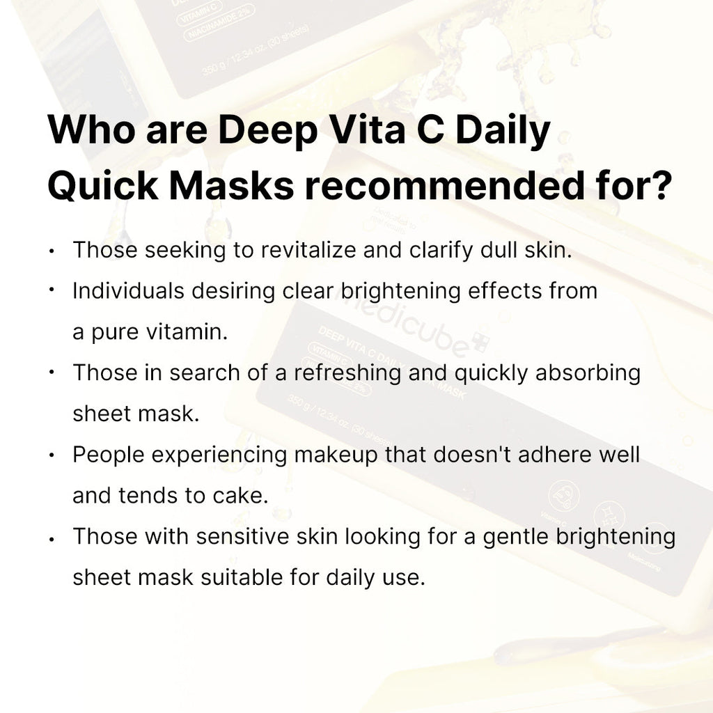Deep Vita C Daily Quick Masks - Gentle Ampoule Serum