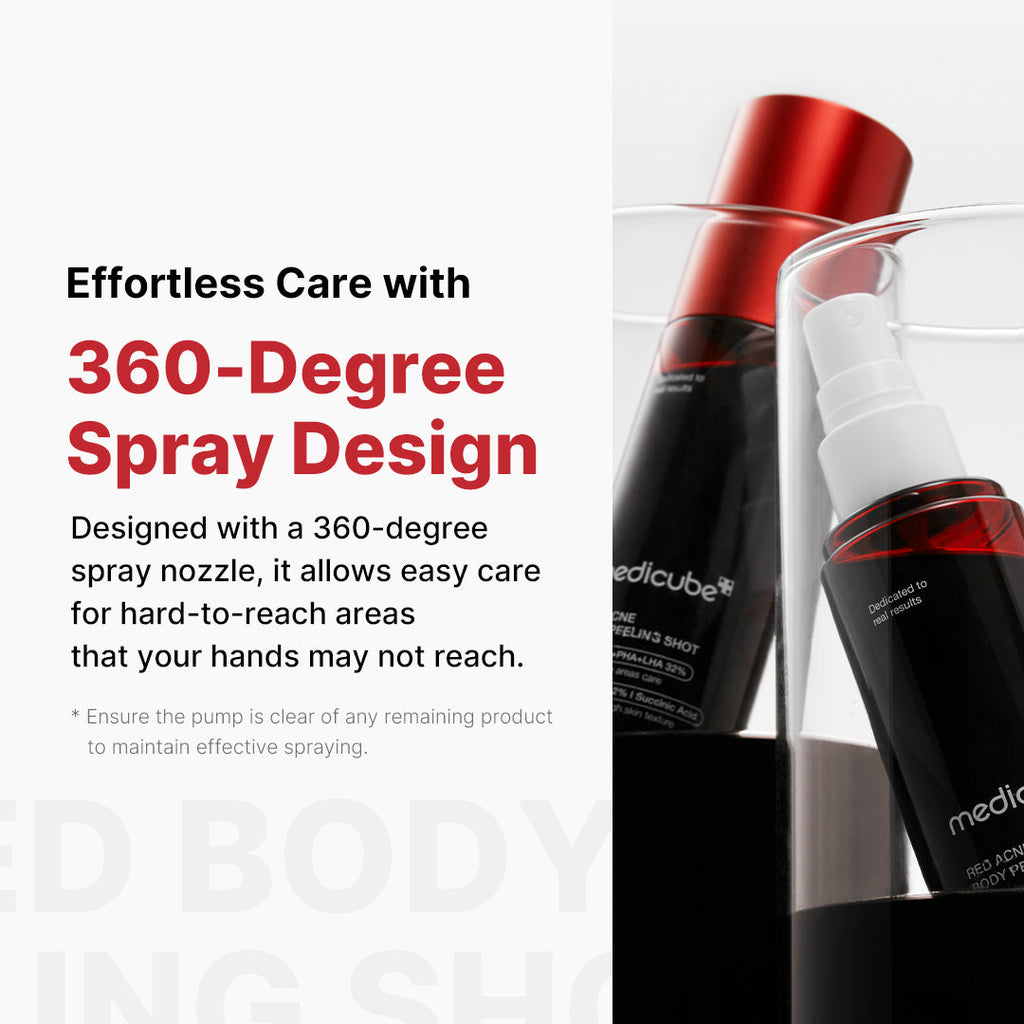 Red Body Peeling Shot Cleanser - Lightweight Hydrating Toner