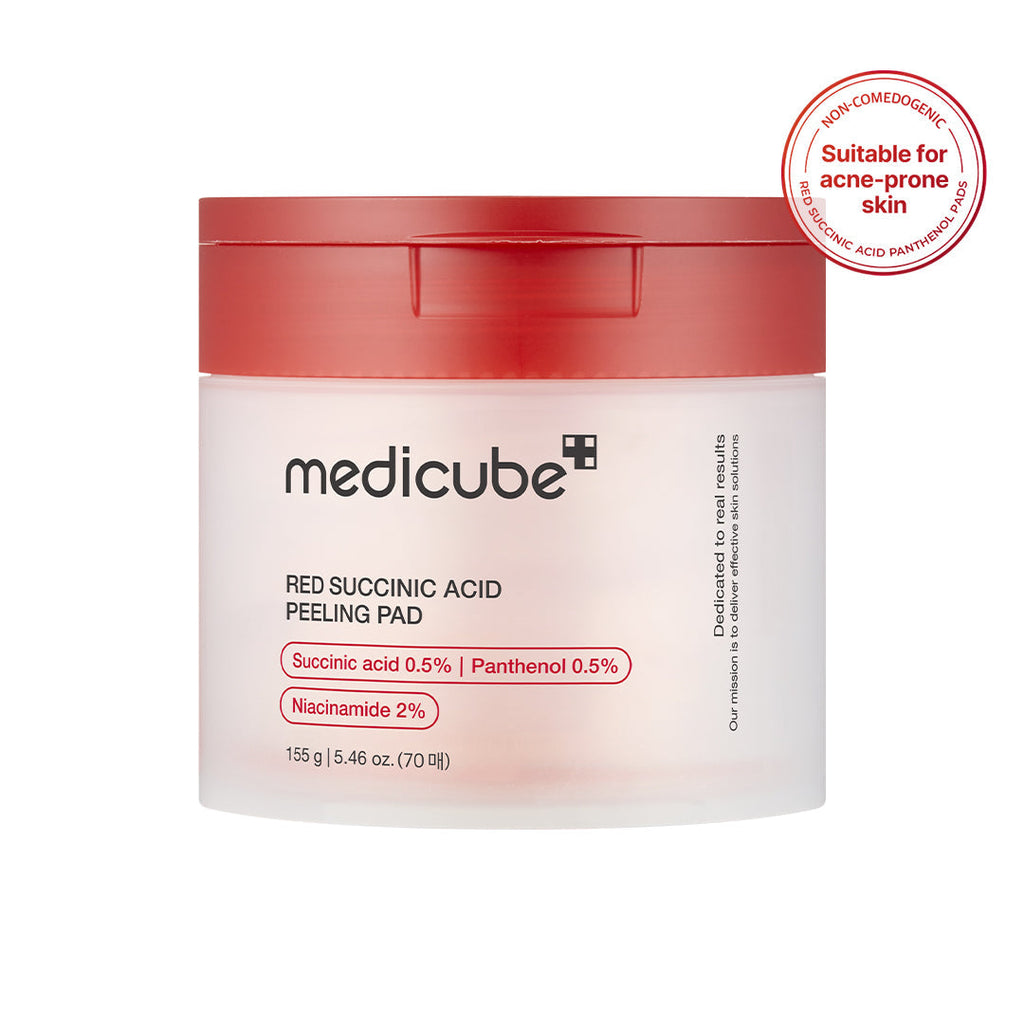🎁 Red Succinic Acid Panthenol Pads - Gentle Body Care