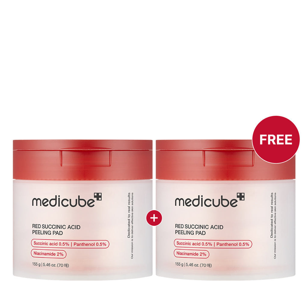 🎁 Red Succinic Acid Panthenol Pads - Gentle Body Care