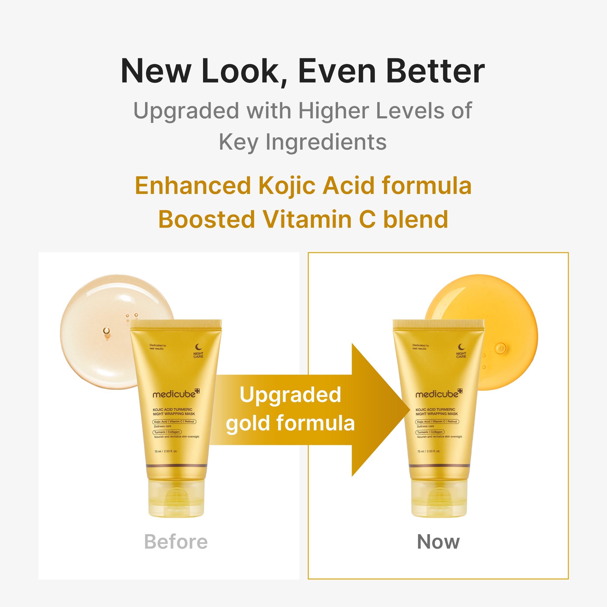 Kojic Acid Turmeric Overnight Wrapping Mask - Clean Glow Drops