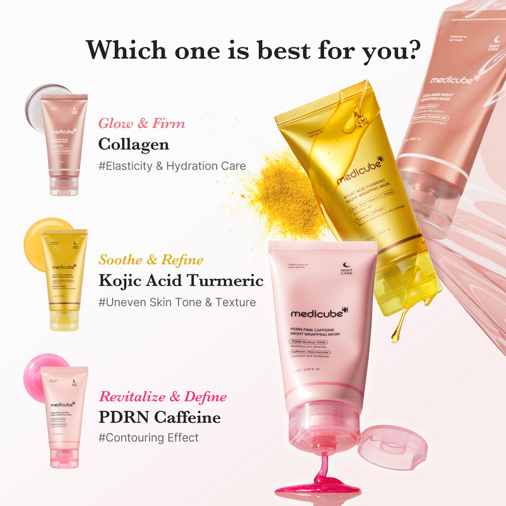 Kojic Acid Turmeric Overnight Wrapping Mask - Clean Glow Drops