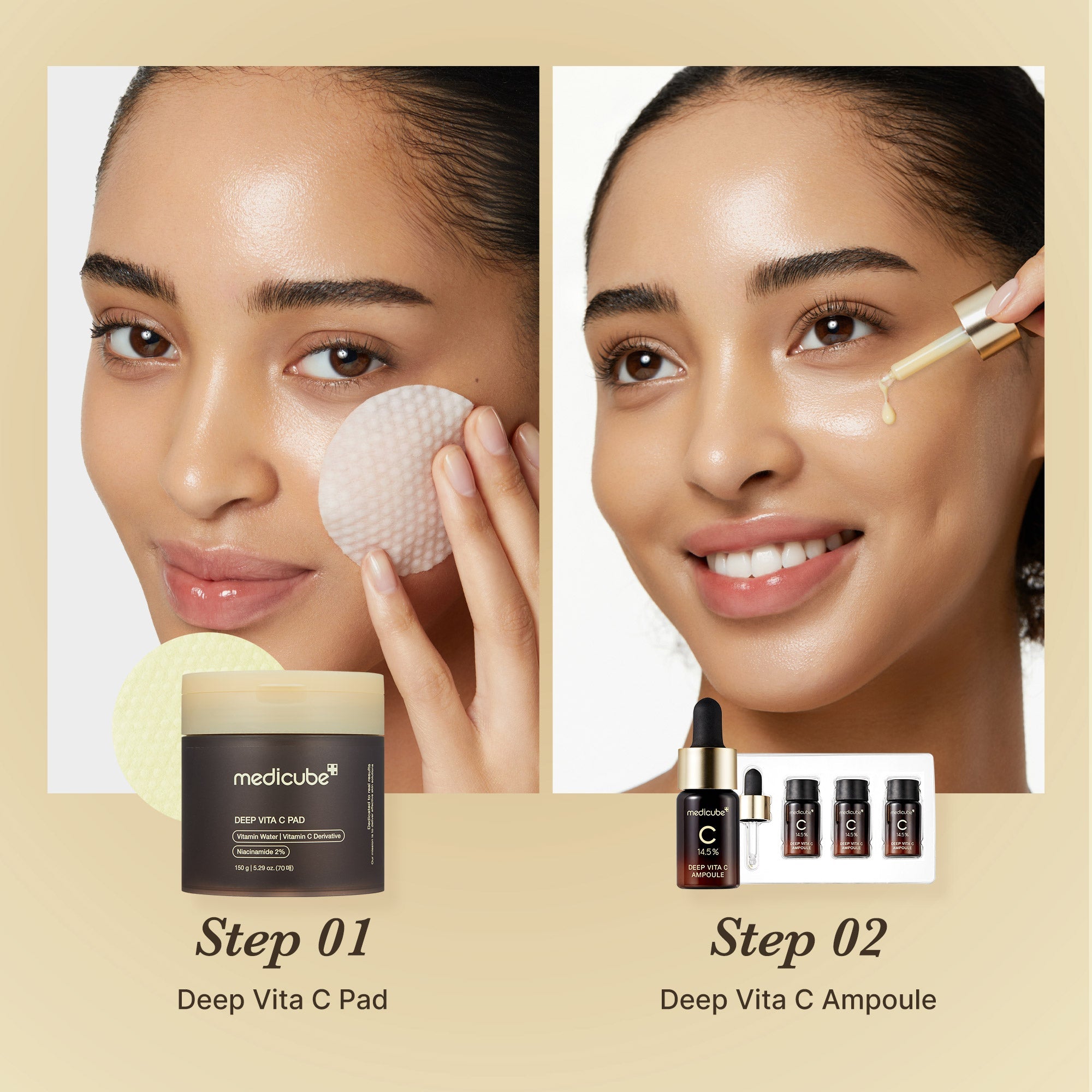 Deep Vita C Pads - Glow Ready Moisture Cream