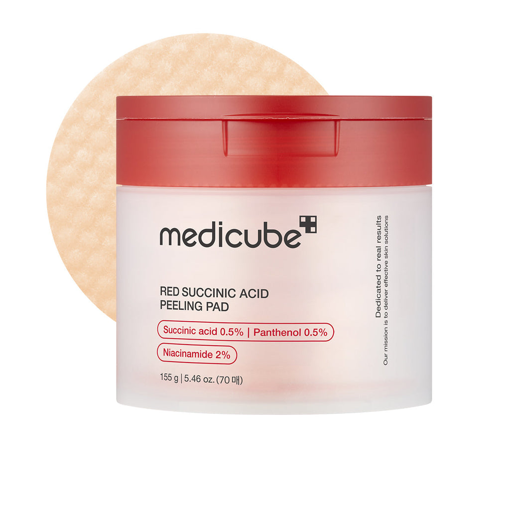 🎁 Red Succinic Acid Panthenol Pads - Gentle Body Care