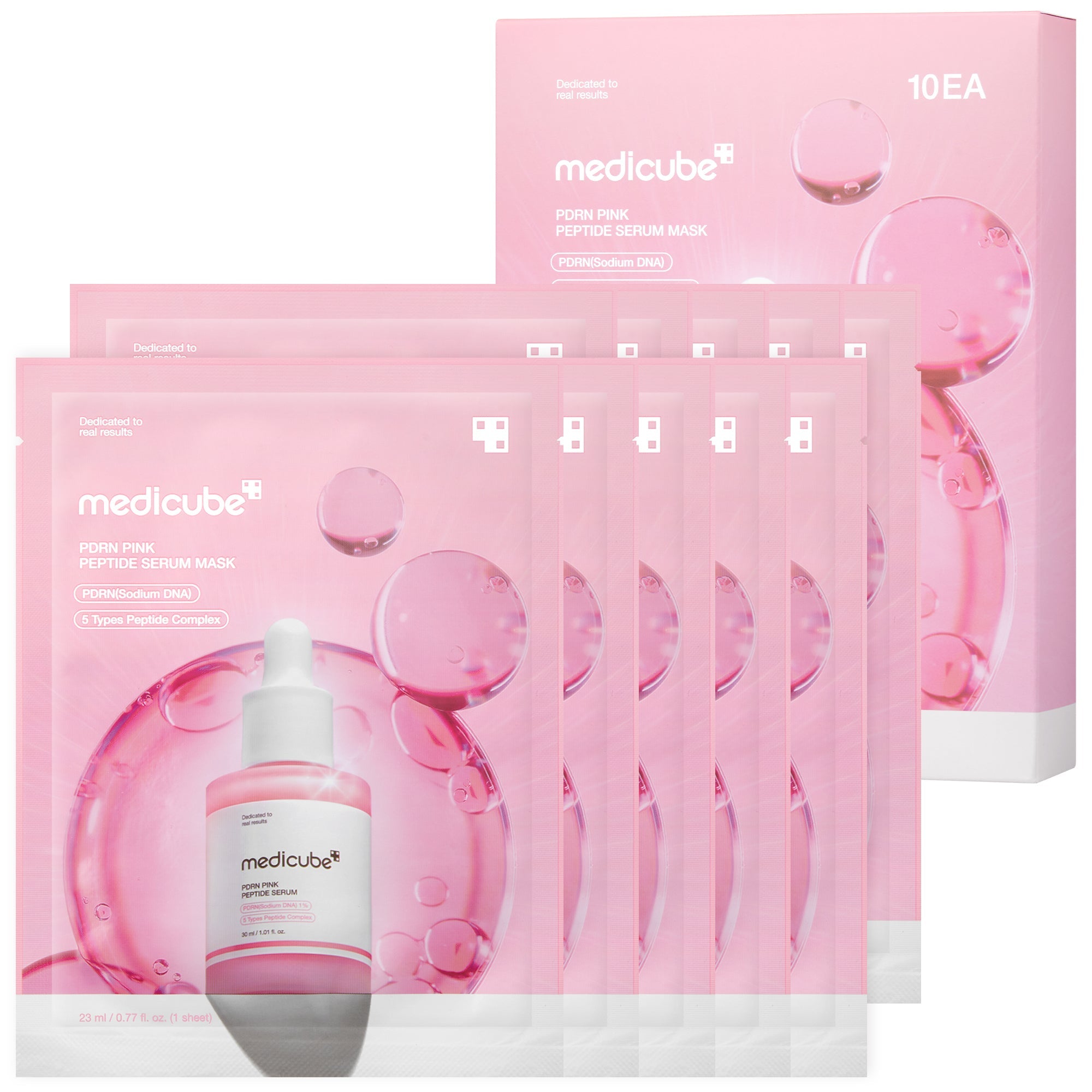 PDRN Pink Peptide Ampoule Mask - Travel Ready Cushion Pads