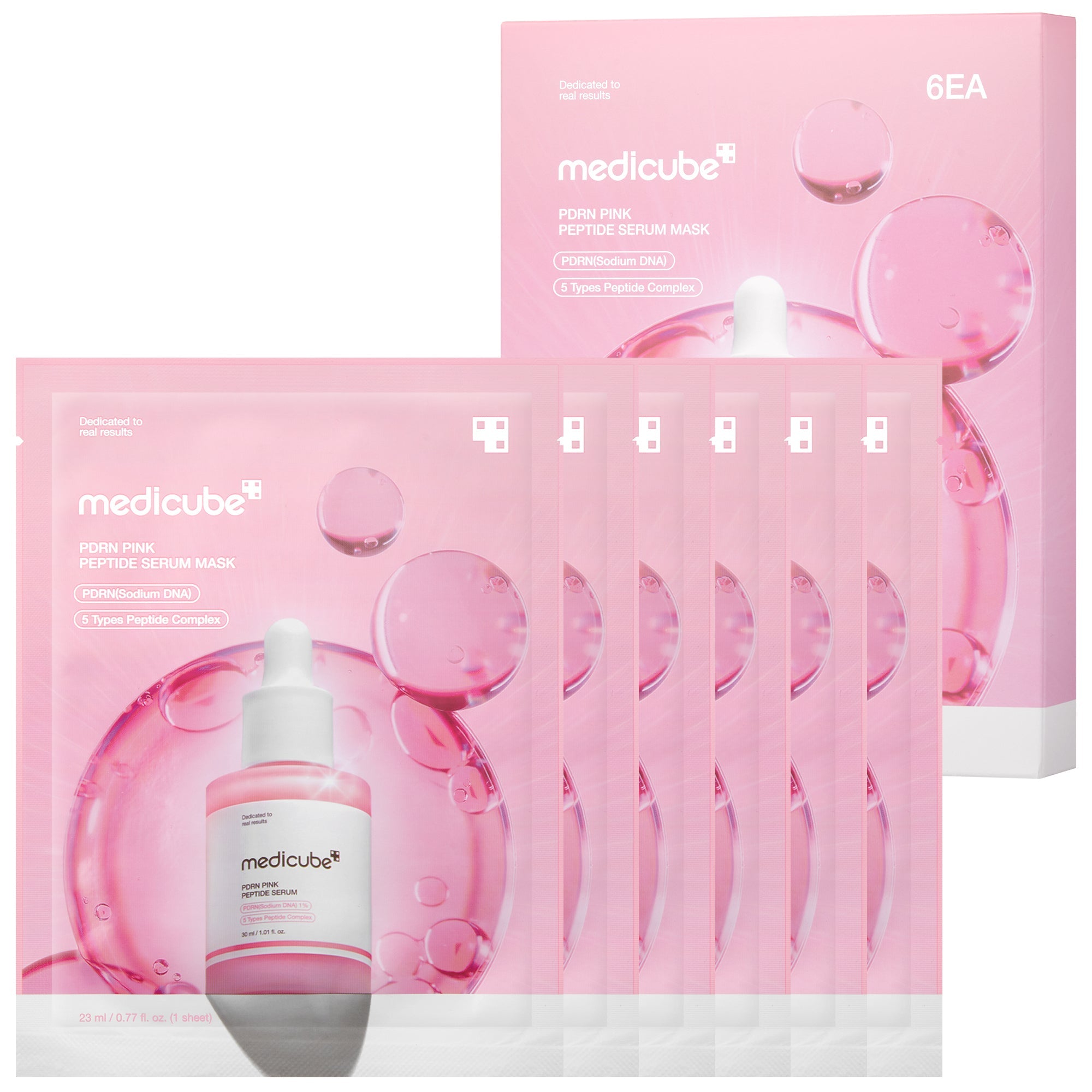 PDRN Pink Peptide Ampoule Mask - Travel Ready Cushion Pads