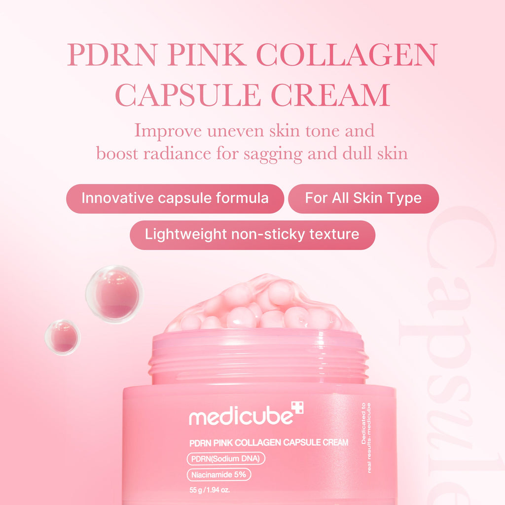 PDRN Pink Collagen Capsule Cream - Routine Ready Glow Drops