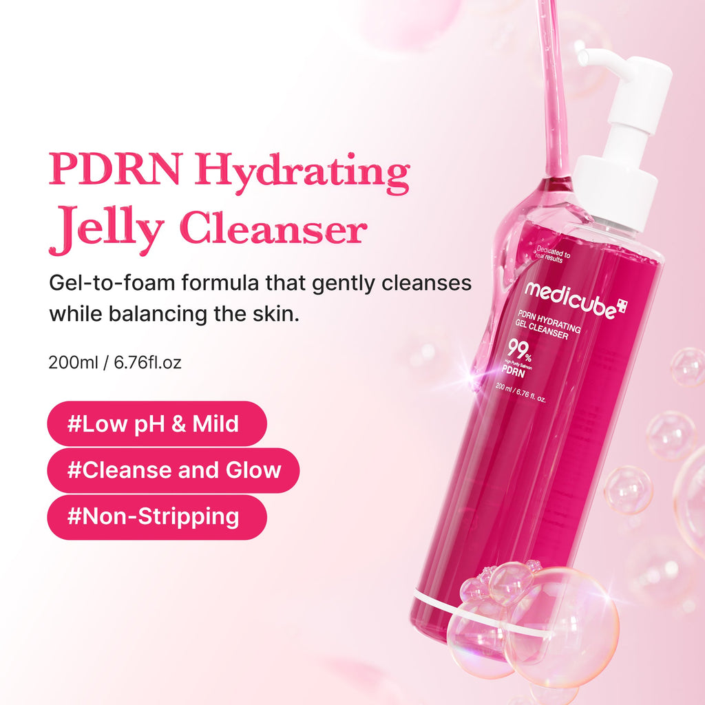 PDRN Pink Gel Cleanser - Daily Skin Care Set