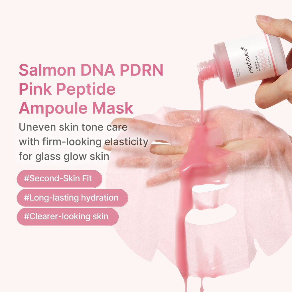 PDRN Pink Peptide Ampoule Mask - Travel Ready Cushion Pads