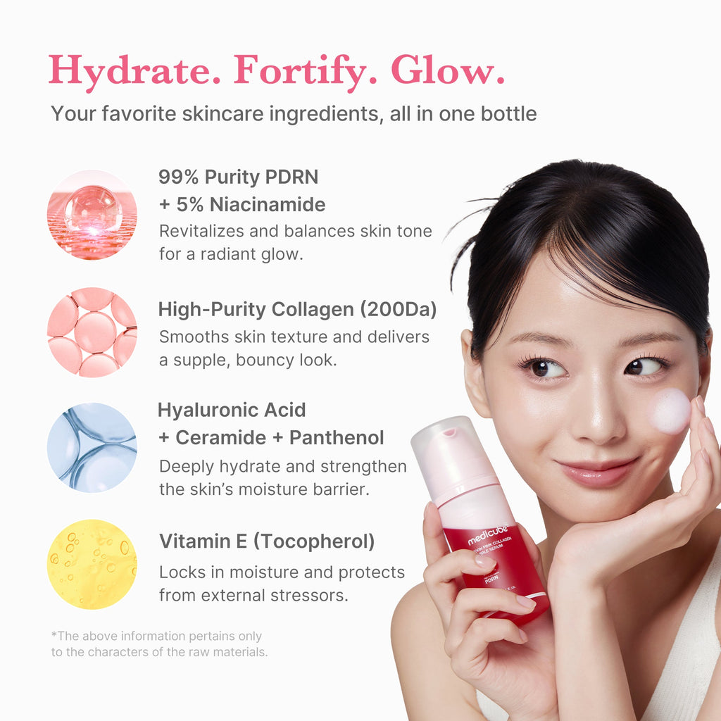 [Subscr.] PDRN Pink Collagen Bubble Serum - Radiant Clay Mask