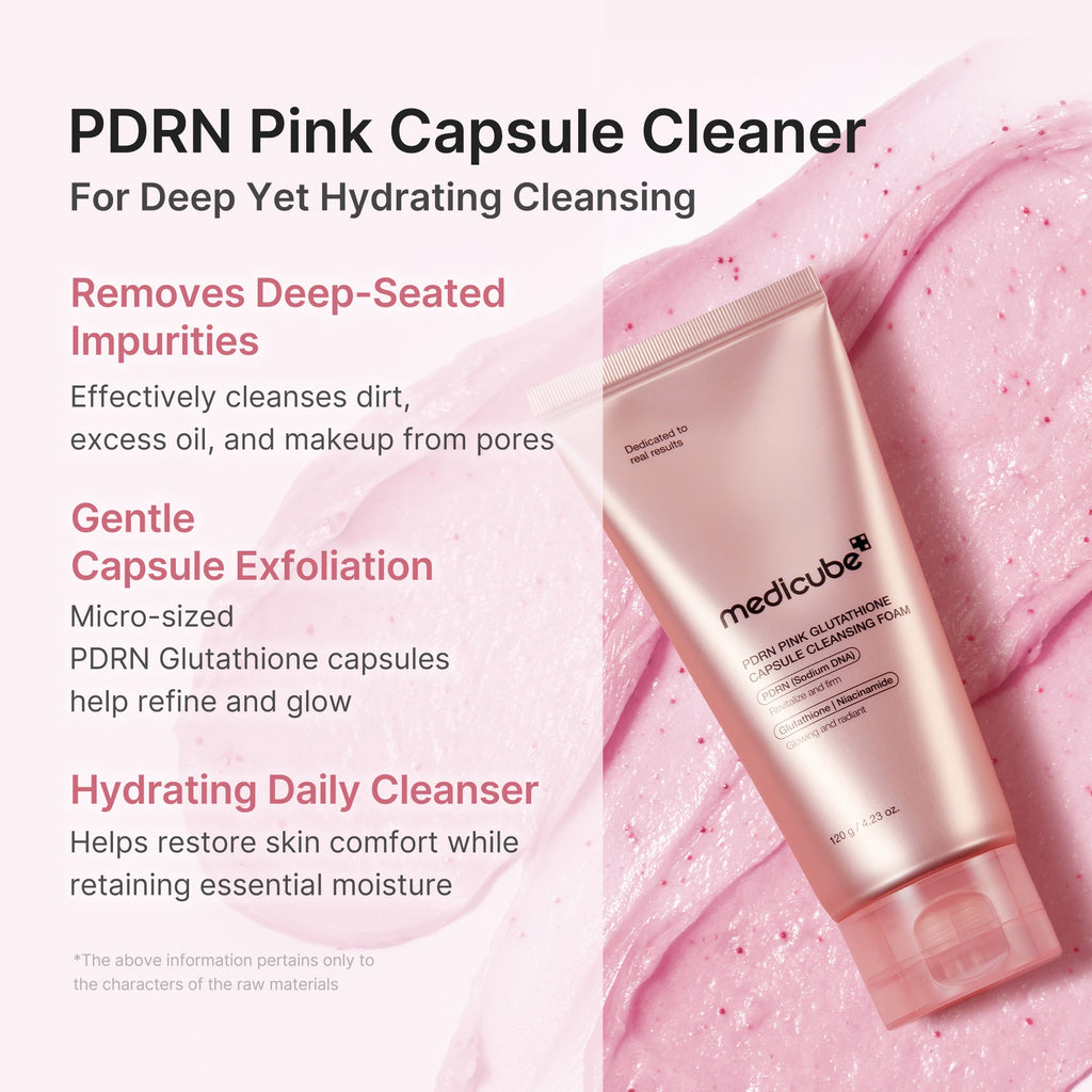 PDRN Pink Glutathione Capsule Foam Cleanser - Routine Ready Body Care