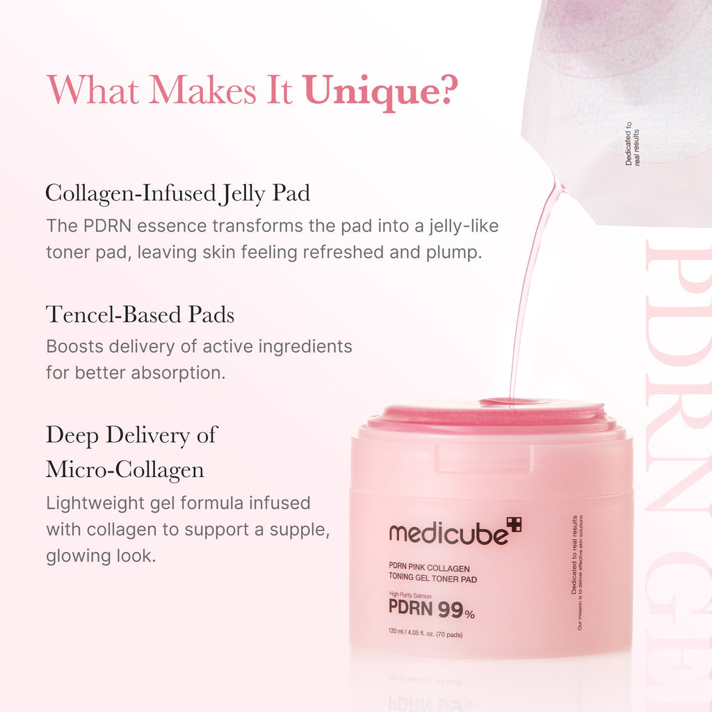 [Subscr.] PDRN Pink Collagen Gel Toner Pad - Radiant Cream Cleanser