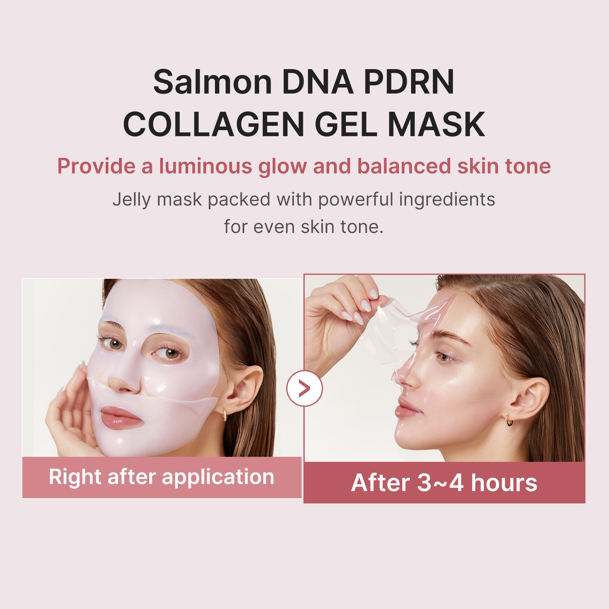 [GIFT] Salmon PDRN Pink Collagen Jelly Gel Mask (4ea) - Daily Facial Cream