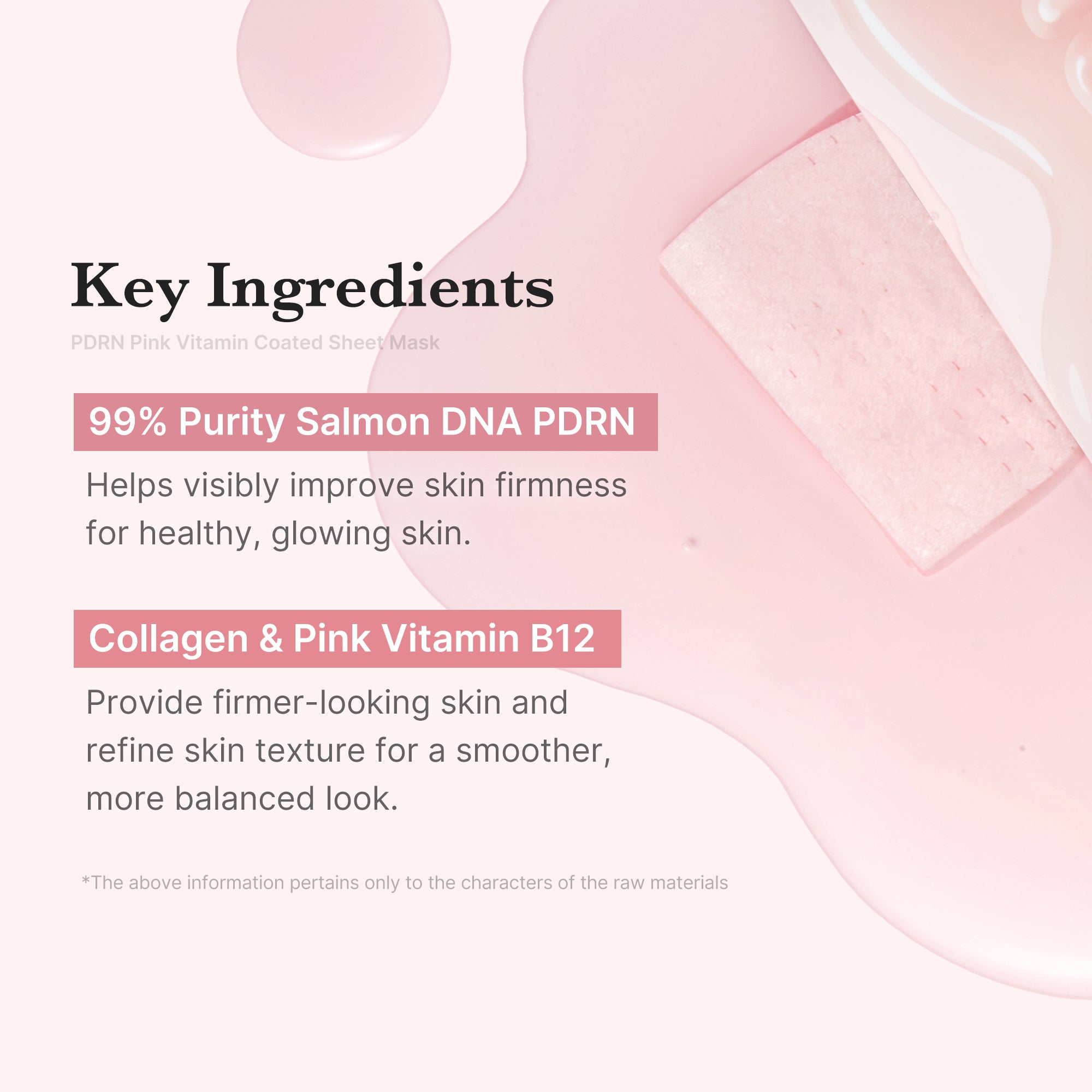 PDRN Pink Vita Coating Sheet Mask - Glow Ready Ampoule Serum