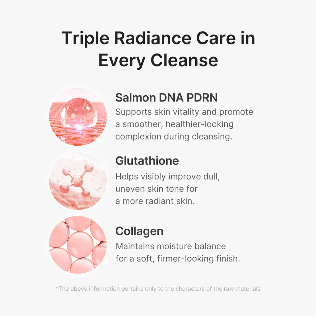 PDRN Pink Glutathione Capsule Foam Cleanser - Routine Ready Body Care