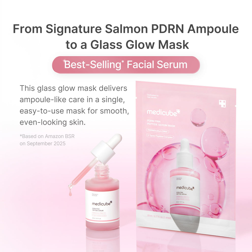 PDRN Pink Peptide Ampoule Mask - Travel Ready Cushion Pads