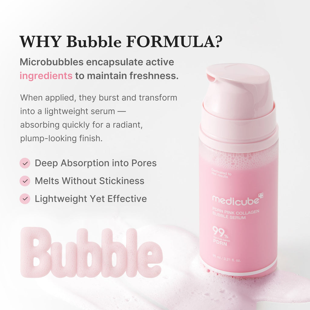 PDRN Pink Collagen Bubble Serum - Daily Moisture Cream